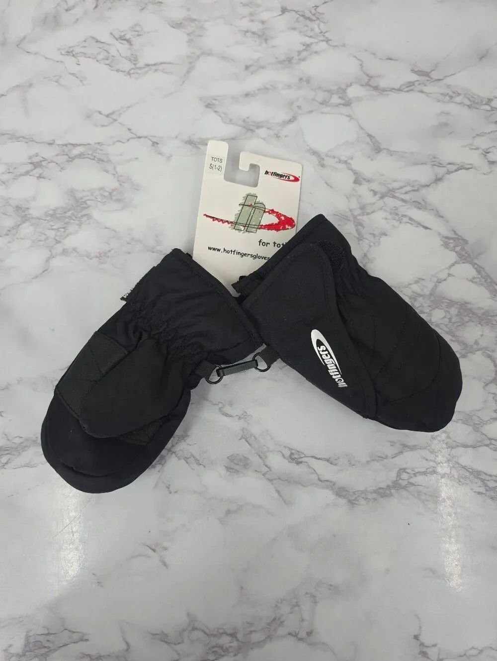 Hotfingers Black Toddler Insulated Mittens Gloves NEW